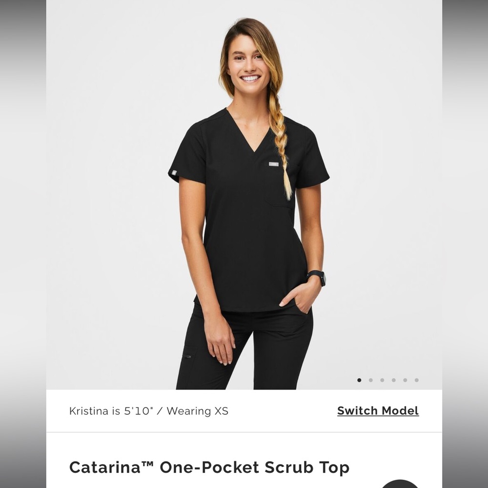 Catarina™ One-Pocket Scrub Top L
